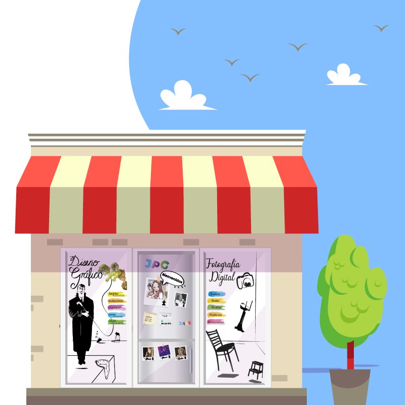 Ilustración Tienda JPG Estudio